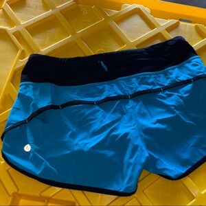 Blue and Black Athletic Shorts
